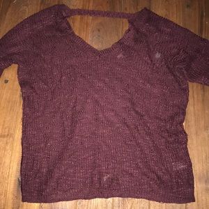 Burgundy sweater